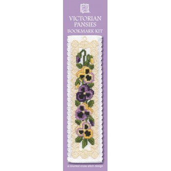 Victorian Pansies Bookmark