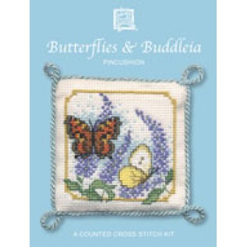 Butterflies & Buddleia Pincushion
